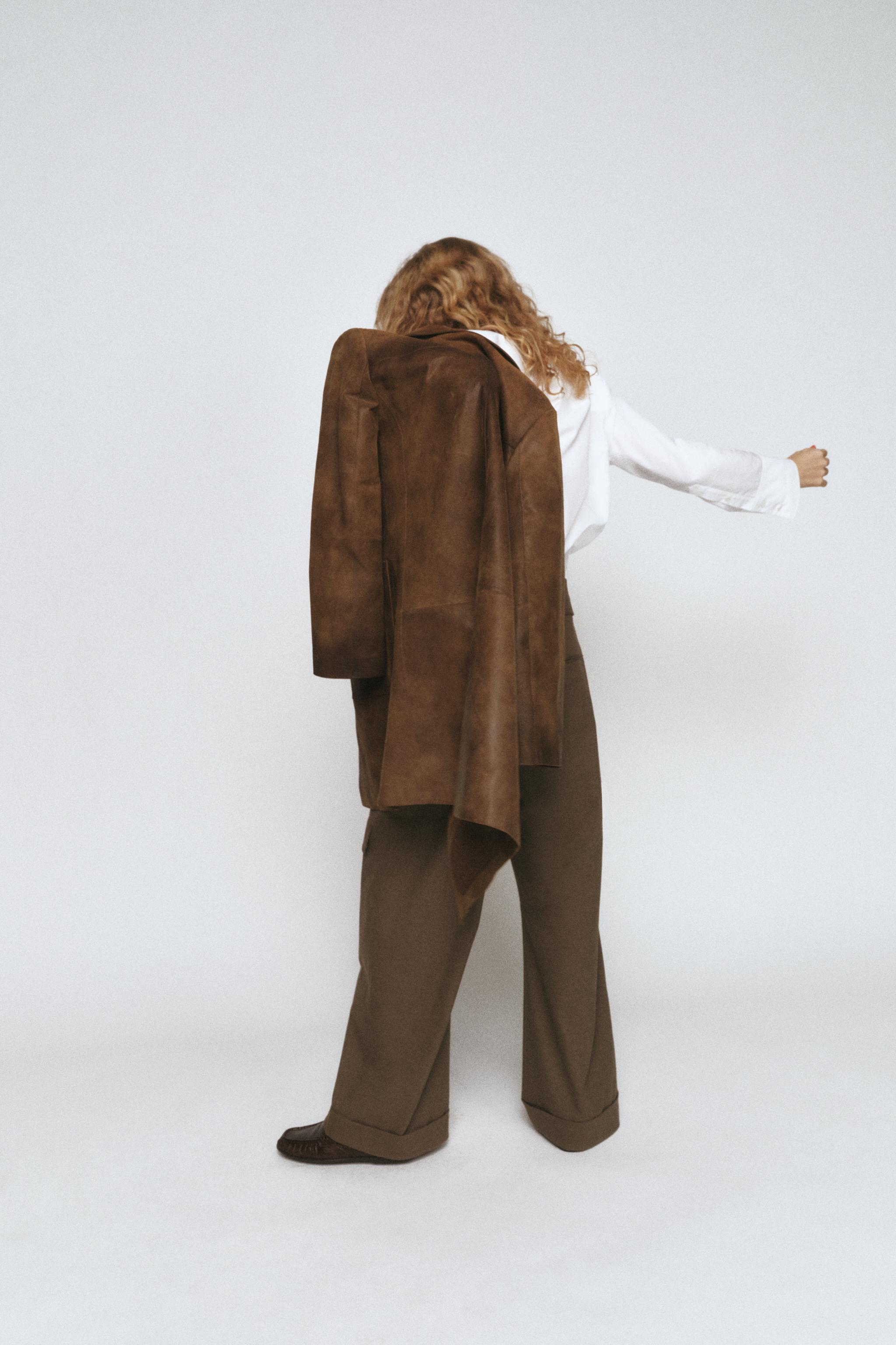 100% LEATHER COAT ZW COLLECTION LIMITED EDITION